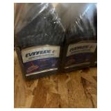 Collection of Outboard Lubricants and Hydraulic Fluids Including Evinrude, Mercury, and More