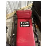 Tool Shop Mechanic Creeper and Plastic Car Ramp Set