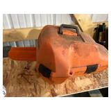 Used Hard Plastic Chainsaw Case with Latches and Handle