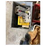 Collection of Hardware Fasteners, Sandpaper, and Tool Belt Assortment