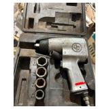 Chicago Pneumatic Air Impact Wrench Kit with Sockets and Case