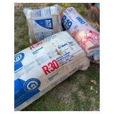Lot of Fiberglass Insulation Batts R-19 R-30 Johns Manville and Owens Corning