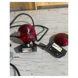Trailer Magnetic Towing Light Kit with Red Lenses and Wiring in Case
