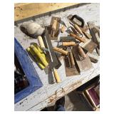 Collection of Assorted Masonry and Drywall Hand Tools