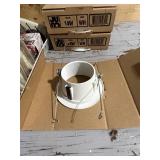 Set of Juno 14W White Recessed Light Trim Kits with Mounting Brackets