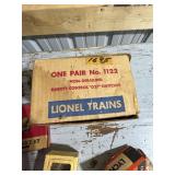 Lot of Vintage Lionel Train Track, Accessories, Electrical Parts, and Assorted Model Train Cars