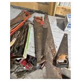 Group of Assorted Hand Saws and Hacksaws