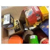 Box of Mixed Automotive Filters and Fluids