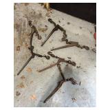 Group of 5 Vintage Lever Chain Binders Ratchet Style