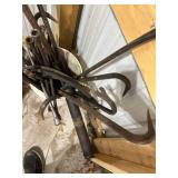 Bucket of Assorted Metal Pry Bars and Crowbars