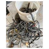 Large Lot of Assorted Bungee Cords with Hooks