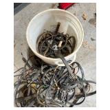 Large Lot of Assorted Bungee Cords with Hooks