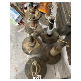Set of 6 Heavy Duty Screw Jack Posts with Base Plates