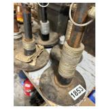 Set of 6 Heavy Duty Screw Jack Posts with Base Plates