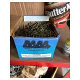 Mixed Lot of Hardware Fasteners, Marking Pencils, and Storage Drawers