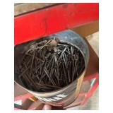 Mixed Lot of Hardware Fasteners, Marking Pencils, and Storage Drawers