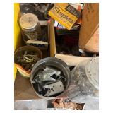 Mixed Lot of Hardware Fasteners, Marking Pencils, and Storage Drawers
