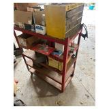 Mixed Lot of Hardware Fasteners, Marking Pencils, and Storage Drawers