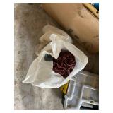 Bulk Lot of Mixed Hardware, Fasteners, and Hand Tools in Organizers