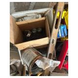 Bulk Lot of Mixed Hardware, Fasteners, and Hand Tools in Organizers