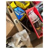 Bulk Lot of Mixed Hardware, Fasteners, and Hand Tools in Organizers