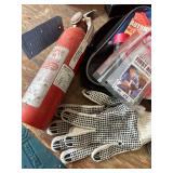 Automotive Emergency Kit with Warning Triangles, Fire Extinguisher, First Aid, Tools and Accessories