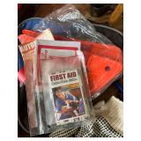 Automotive Emergency Kit with Warning Triangles, Fire Extinguisher, First Aid, Tools and Accessories