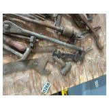 Assorted Vintage Hand Tools, Chain, and Come-Alongs Collection