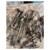 Assorted Vintage Hand Tools, Chain, and Come-Alongs Collection
