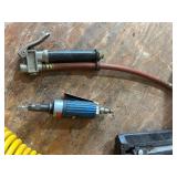 Assortment of Pneumatic Tools and Air Hoses