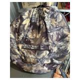 Hunting and Archery Lot with Pop-Up Blind, Arrows, Quiver, Scope, Antler, and Accessories