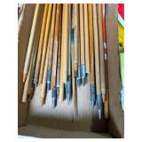Hunting and Archery Lot with Pop-Up Blind, Arrows, Quiver, Scope, Antler, and Accessories