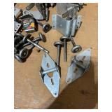 Collection of Garage Door Hardware, Winches, Saw Blades, and Band Saw Blades