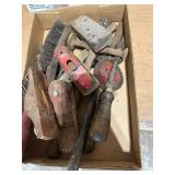 Box of Assorted Vintage Hand Tools and Wood Planes