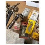 Mixed Lot of Vintage Hand Tools, Rat Traps, and Hardware Accessories with Metal Case