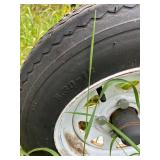 Trailer Axle with 5.30-12 Carlisle Tires and Rims