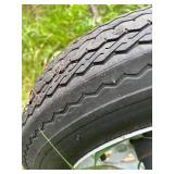 Trailer Axle with 5.30-12 Carlisle Tires and Rims
