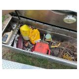 Delta Champion Aluminum Truck Tool Box with Assorted Hand Tools