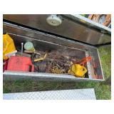 Delta Champion Aluminum Truck Tool Box with Assorted Hand Tools