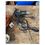 Garage Tool Collection with Jack Stands, Jumper Cables, Extension Cords, and Hand Tools