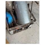 Garage Chemicals, Oils, Funnels, and Garage Tools Lot