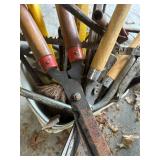 Collection of Vintage Hand Tools with Radio Flyer Wagon