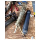 Automotive Oil Filter Wrenches, Grease Guns, and Tool Lot