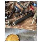 Automotive Oil Filter Wrenches, Grease Guns, and Tool Lot