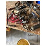 Automotive Oil Filter Wrenches, Grease Guns, and Tool Lot
