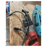 Collection of Power Tools Including Saw, Reciprocating Saw, Drills, Stapler, and Flexible Shaft