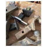 Collection of Trailer Hitches, Ball Mounts, Chains, and Towing Accessories