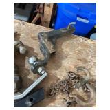 Collection of Trailer Hitches, Ball Mounts, Chains, and Towing Accessories