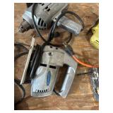 Mixed Lot of Vintage Power Tools and Hand Tools including Jigsaws, Circular Saw, and Accessories