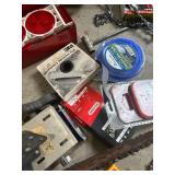 Chainsaw and Replacement Parts Lot with Bars, Chains, and Accessories